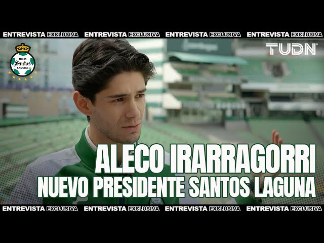 ⁣Aleco Irarragorri en EXCLUSIVA  NUEVO PRESIDENTE de Santos Laguna | TUDN