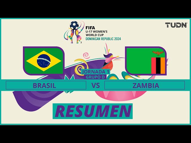 ⁣Resumen | Brasil vs Zambia | FIFA Mundial Femenil Sub-17 | TUDN