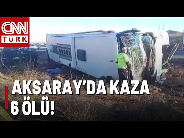 ⁣ Aksaray'da Yolcu Otobüsü Devrildi! 25 Yaralı, 6 Ölü!