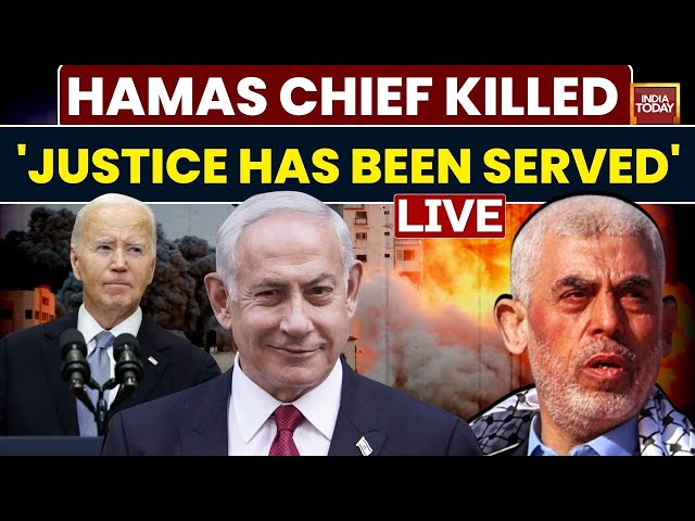 ⁣Hamas Chief Killed LIVE News: Joe Biden's Big Message After Yahya Sinwar's Death | Israel 