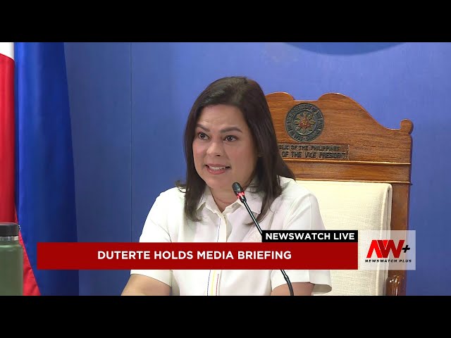 ⁣Duterte holds media briefing | NewsWatch Live