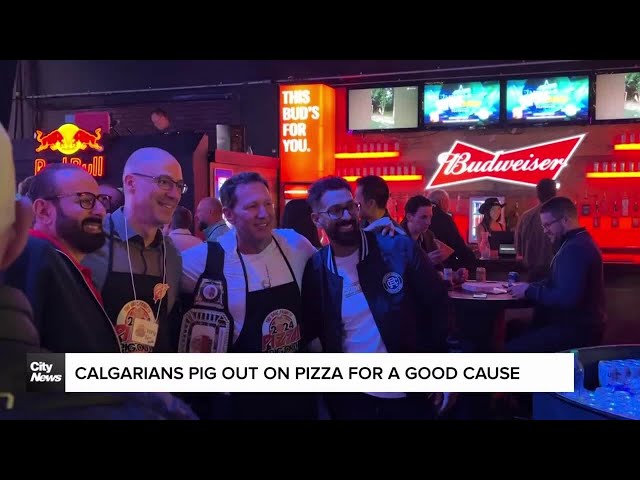 ⁣Calgarians pig out on pizza for a good cause