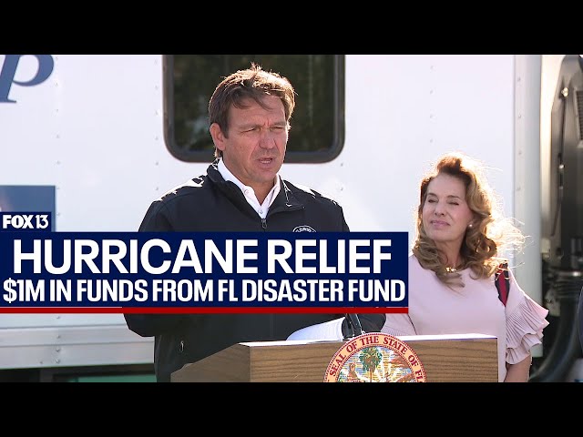 ⁣Ron DeSantis: $1 million in hurricane relief funding