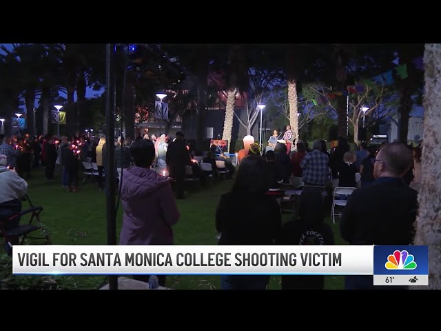 ⁣Vigil held for Santa Monica College shooting victim