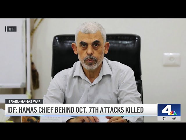 ⁣Hamas leader behind Oct. 7 attacks killed: IDF