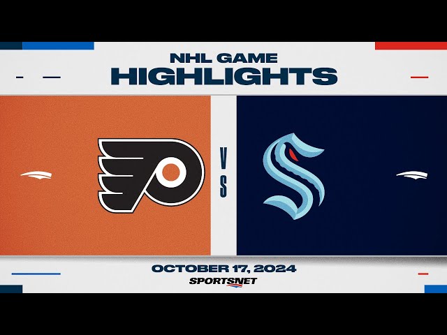 ⁣NHL Highlights | Flyers vs. Kraken - October 17, 2024