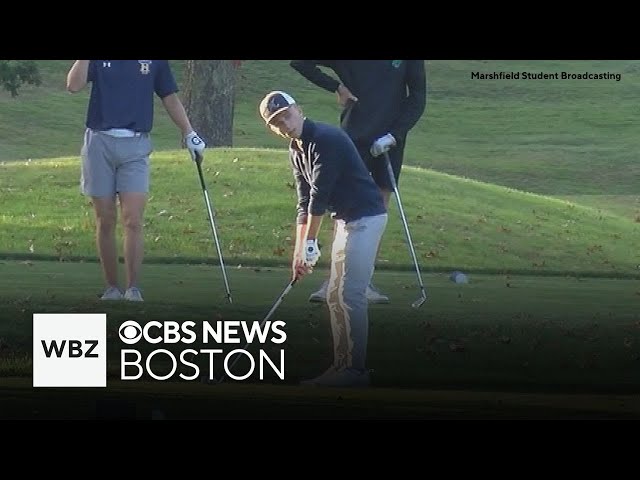 ⁣Video shows Marshfield golfer’s hole-in-one on final swing of high school career