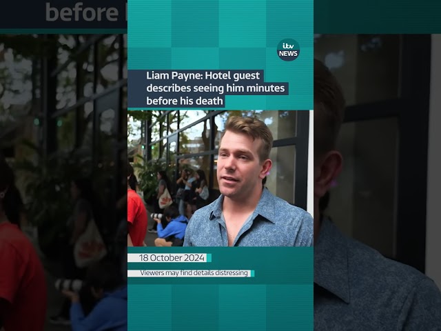 ⁣Liam Payne: Hotel guest describes seeing him minutes before his death #itvnews | ITV News