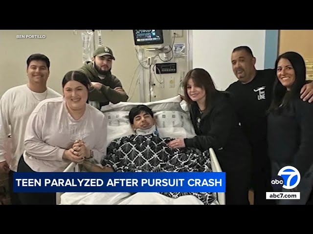 ⁣Teen Uber passenger paralyzed after chase ends in crash in Inland Empire