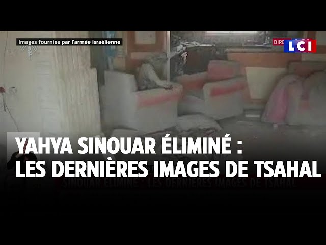 ⁣Mort du chef du Hamas : Tsahal dévoile les images des derniers instants de Yahya Sinouar