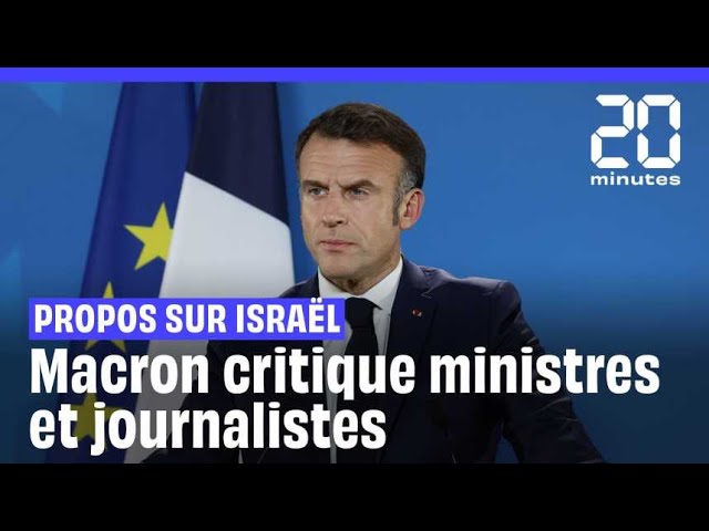 ⁣Macron dément des propos tenus sur la création d'Israël