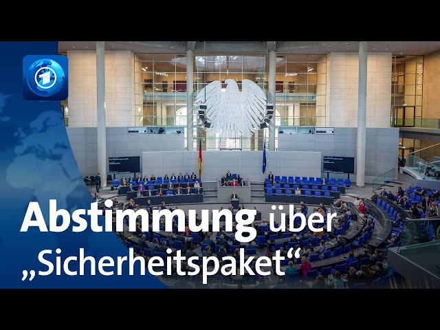 ⁣Bundestag und Bundesrat stimmen über sogenanntes Sicherheitspaket ab