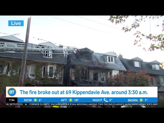 ⁣3-alarm residential fire damages multiple homes in the Beaches