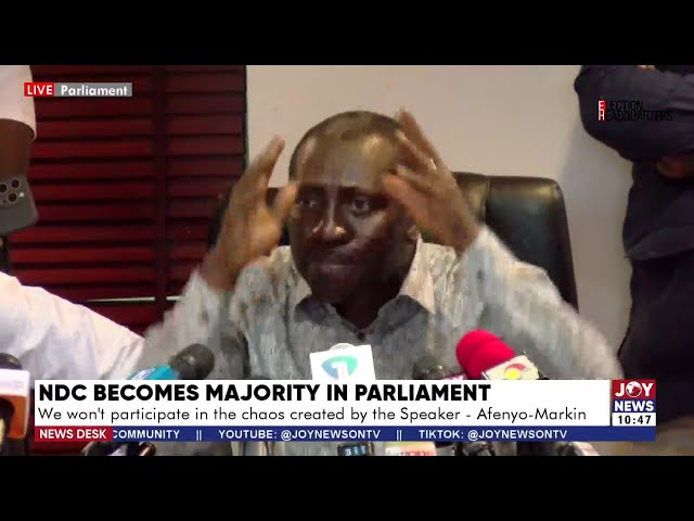 ⁣Afenyo-Markin accuses JoyNews for doing the bidding of the NDC