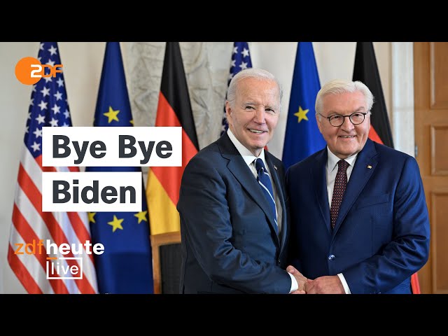 ⁣US-Präsident Biden trifft Bundeskanzler Scholz in Berlin | Pressekonferenz bei ZDFheute live