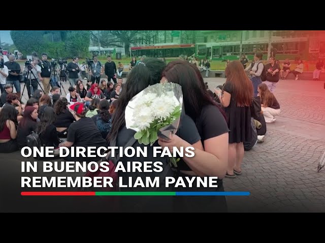 ⁣One Direction fans in Buenos Aires sing to remember Liam Payne