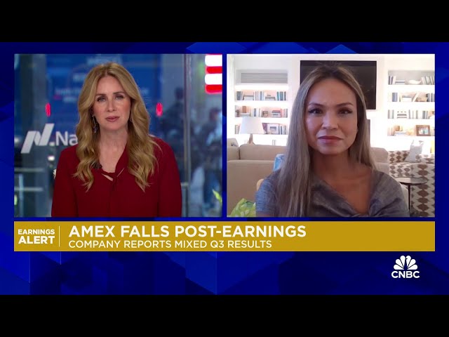 ⁣UBS' Erika Najarian on Amex Q3 results: Seeing some consumer spend trends decelerate