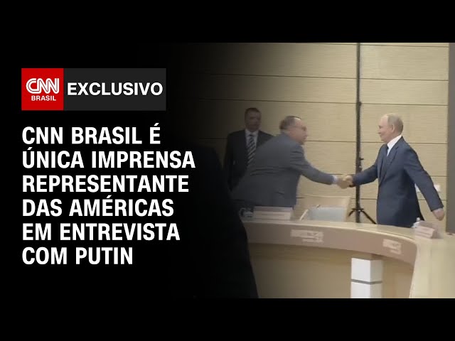 ⁣CNN Brasil é única imprensa representante das Américas em entrevista com Putin | LIVE CNN