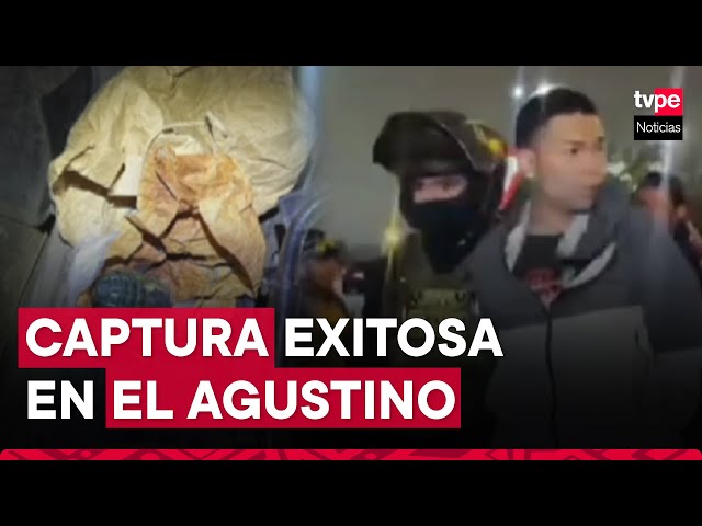 ⁣El Agustino: Policía captura a 9 presuntos integrantes de banda de extorsionadores