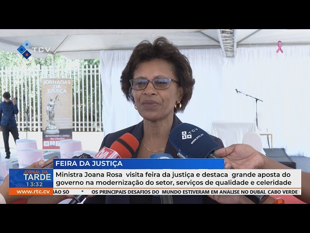 ⁣Ministra Joana Rosa visita feira da justiça e destaca aposta do governo na modernização do setor