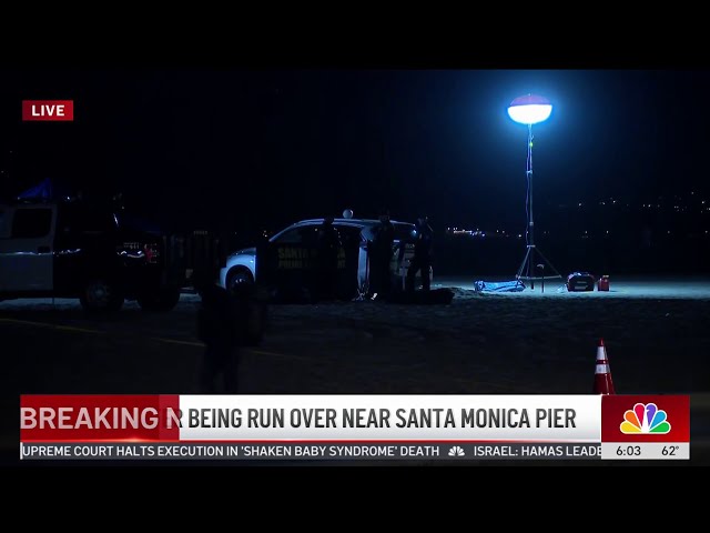 ⁣1 dead after being run over by SUV on beach near Santa Monica Pier