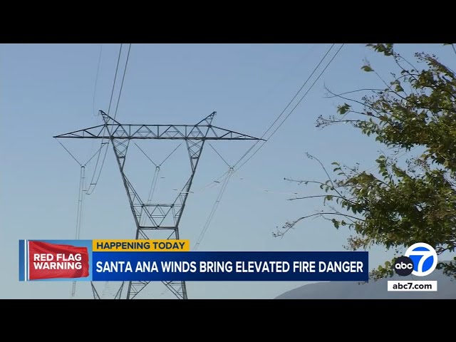 ⁣SoCal on fire danger watch as Santa Ana winds move in