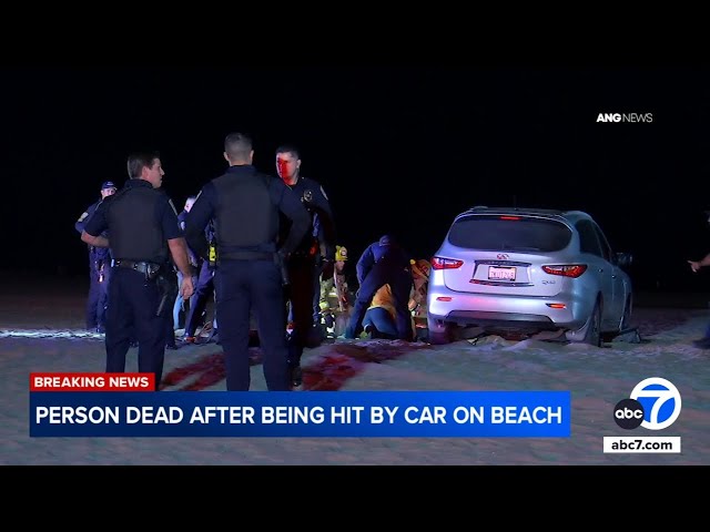 ⁣Person hit, killed by SUV on beach in Santa Monica