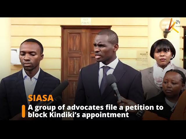 ⁣A group of advocates file a petition seeking to stop the appointment of Kindiki as new DP