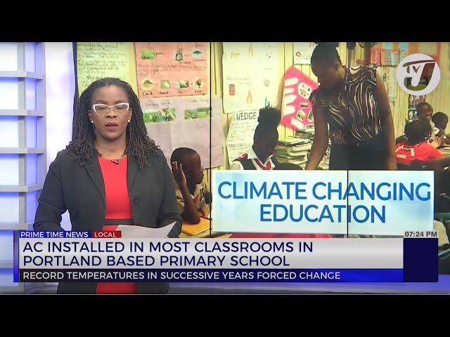 ⁣AC Installed in Most Classrooms in Portland Based Primary School | TVJ News