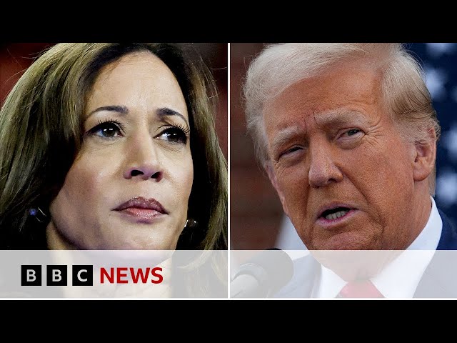 ⁣Donald Trump and Kamala Harris trade insults in run up to US election | BBC News | BBC News