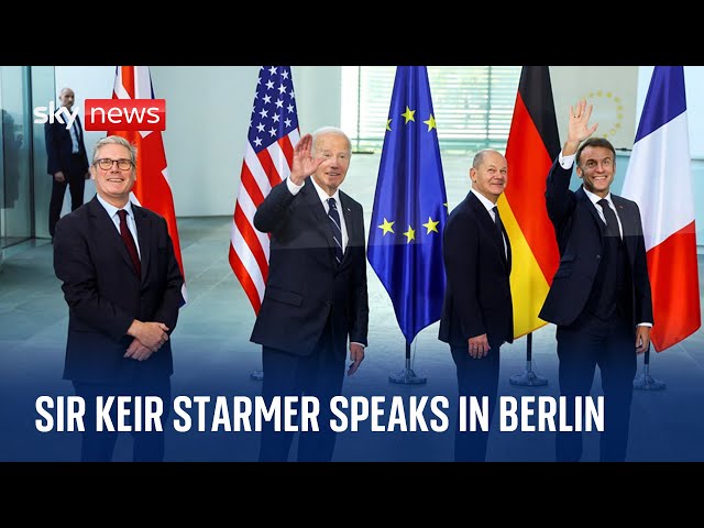 ⁣Watch live: Prime Minister Sir Keir Starmer makes speech in Berlin after meeting world leaders