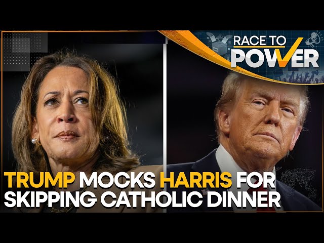 ⁣US Elections 2024: Can Skipping The Catholic Dinner Hurt Kamala Harris? | World News | Race To Power