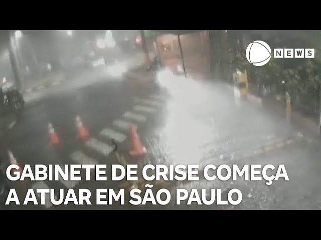 ⁣Gabinete de Crise começa a atuar para enfrentar novas tempestades em São Paulo