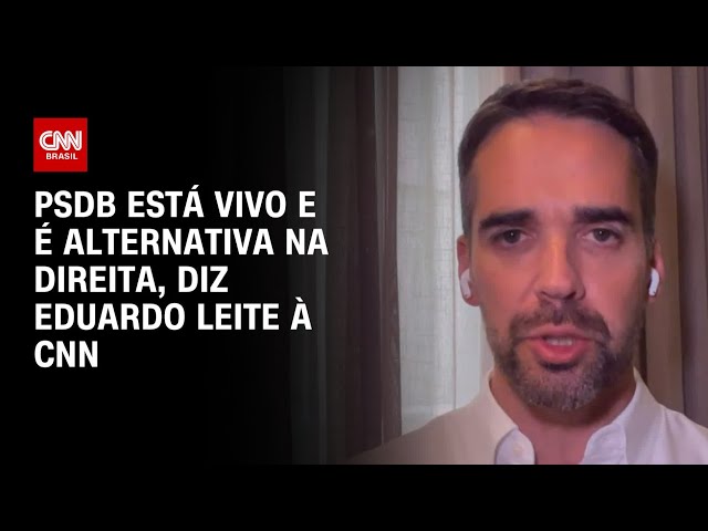 ⁣PSDB está vivo e é alternativa na direita, diz Eduardo Leite à CNN | BASTIDORES CNN