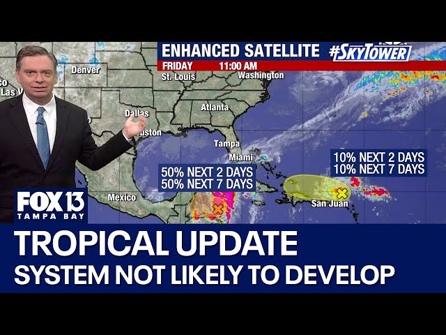 Tropical system unlikely to develop in Atlantic