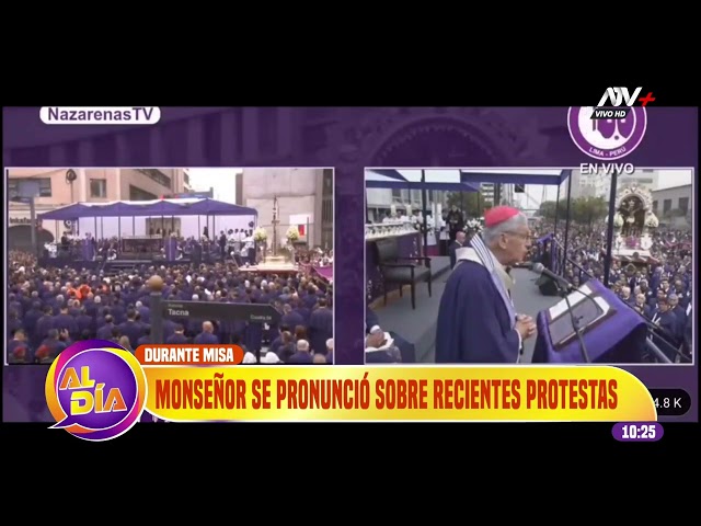 ⁣Monseñor se pronunció sobre recientes protestas en San Marcos y paro por extorsiones