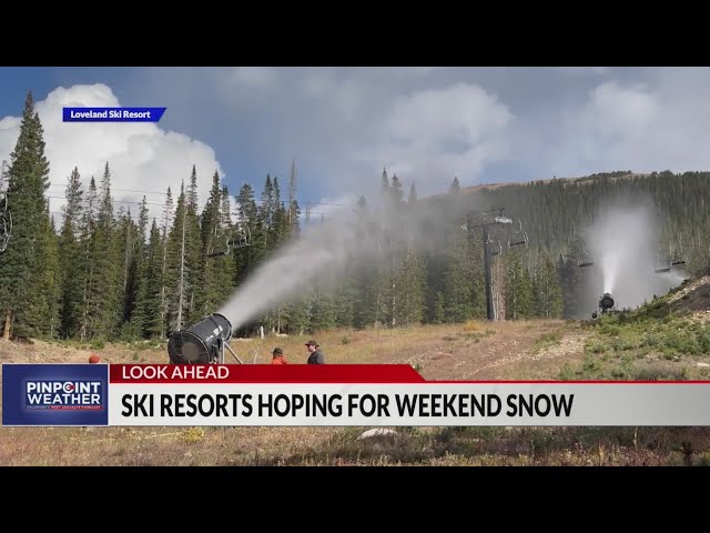 ⁣Ski areas hoping for weekend snow