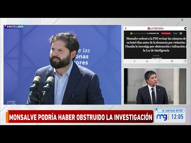 ⁣Presidente Boric habla sobre revisión de cámaras de hotel por parte de exsubsecretario Monsalve