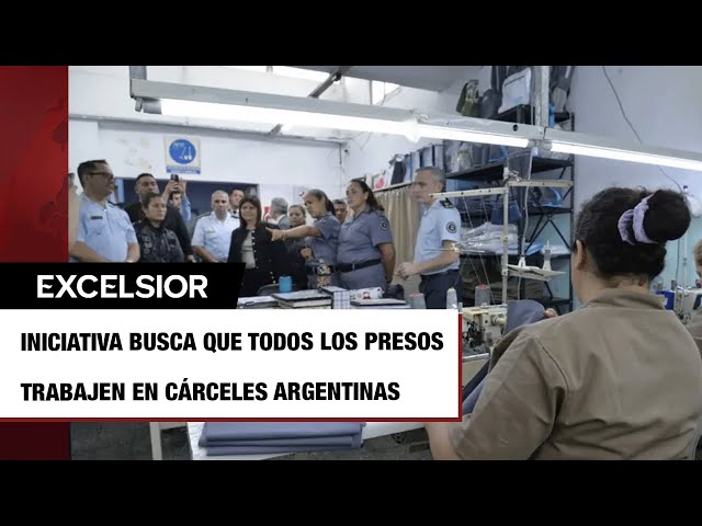 ⁣"Se terminó la vagancia": Argentina lanza programa para que los presos trabajen en cárcele