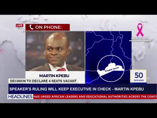 ⁣Speaker's ruling will keep executives in check---Martin Kpebu