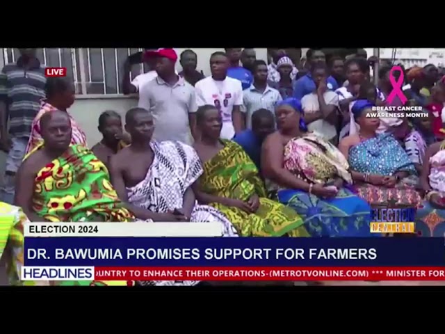 ⁣Dr. Bawumia promises support for farmers