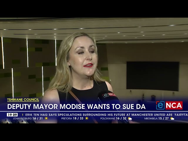 ⁣Tshwane deputy mayor wants to sue DA