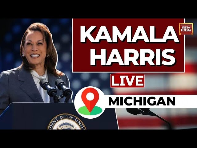 ⁣Kamala Harris LIVE: Harris' Campaign Event In Grand Rapids, Michigan |US Election LIVE |India T