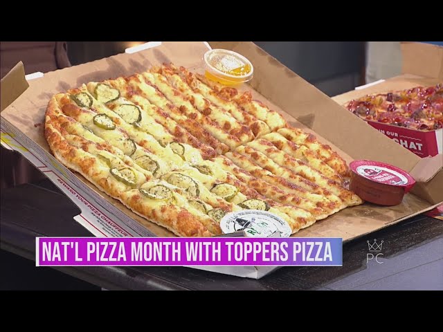 ⁣National Pizza Month with Toppers Pizza