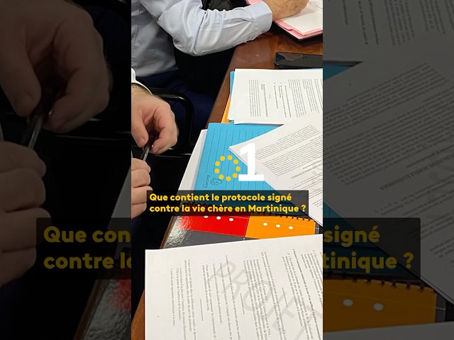 ⁣Que contient le protocole signé contre la vie chère en Martinique ? On vous explique 