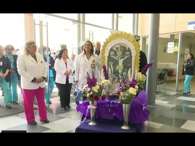 ⁣Señor de los Milagros: Instituto del Niño realiza homenaje al Cristo de Pachacamilla