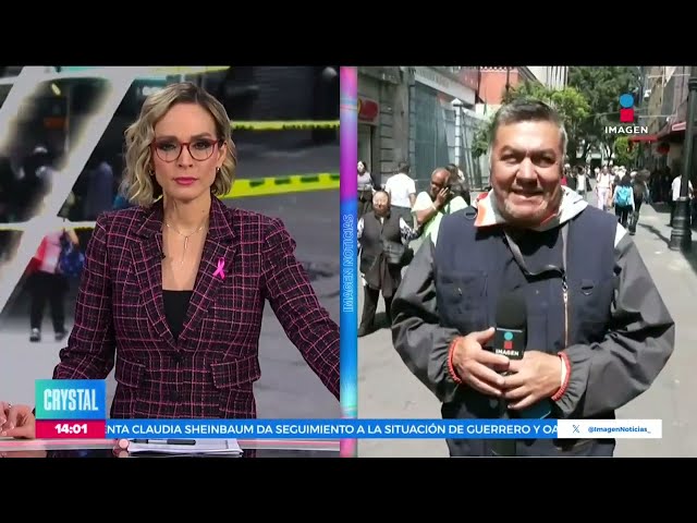 ⁣Enlace desde el lugar del atentado de la exdiputada Diana Sánchez | Noticias con Crystal Mendivil