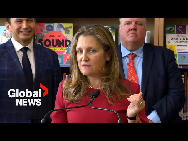 ⁣“Personal loss”: Freeland respects decisions of cabinet ministers not running in next election