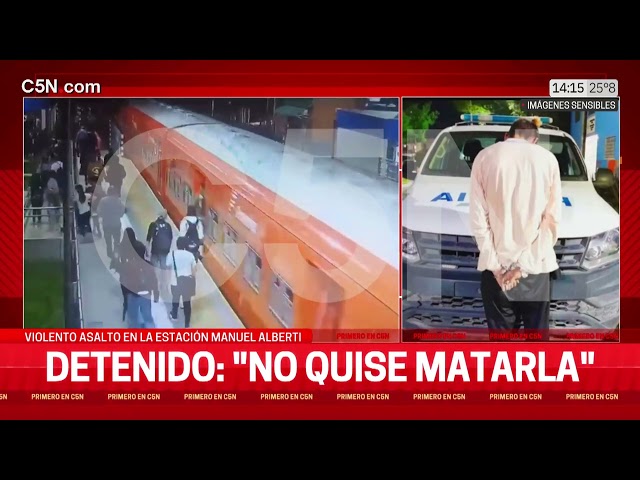 ⁣VIOLENTO ASALTO en el BELGRANO NORTE: LE ROBÓ el CELULAR y la TIRÓ del TREN