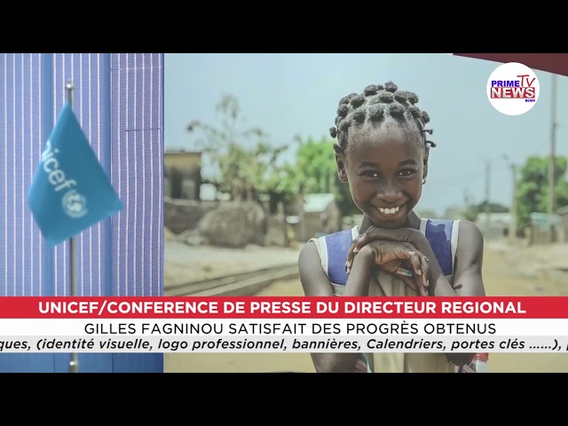 ⁣UNICEF/ Conférence de Presse du Directeur Régional: Gilles FAGNINOU satisfait des progrès obtenus